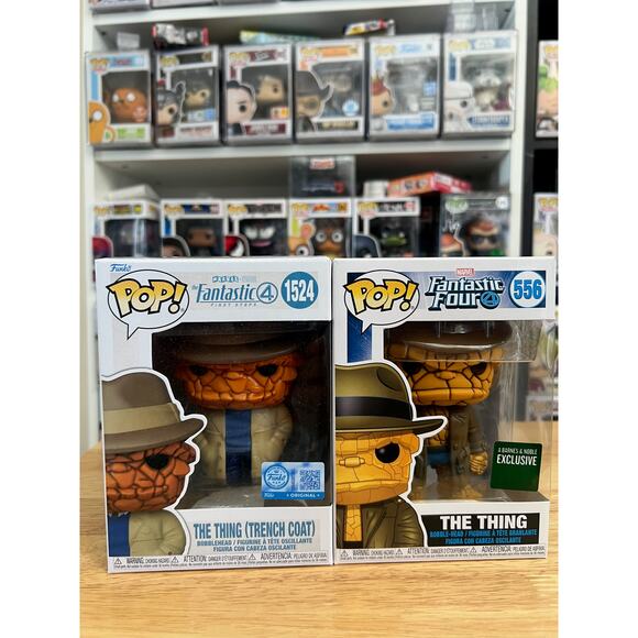 2 EXC Disguised The Thing Funko Pops VAULTED #556 First Steps #1524 Fantastic 4 - Picture 1 of 6